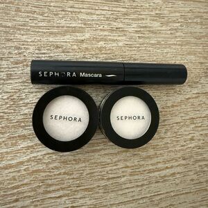 Sephora Black Mascara and 2 Eyeshadow